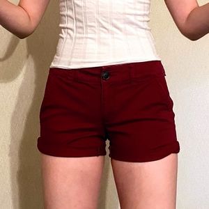 American Eagle Maroon Shorts